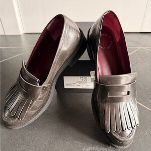 Marc Jacobs Dark Gray Loafers with Fringe